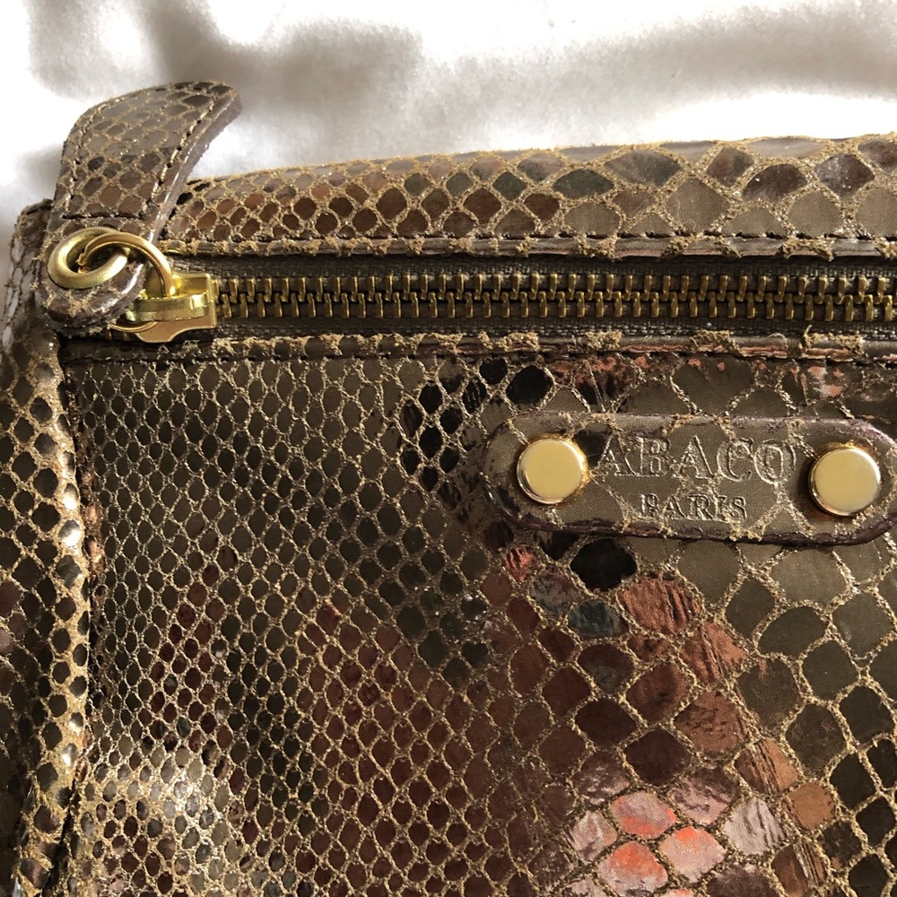 Abaco Python Snake Animal Print Mini Wallet Clutc… - image 5